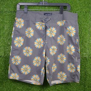 Brixton Barge Trunks - Floral Starburst Pattern - Men's Size‎ 32